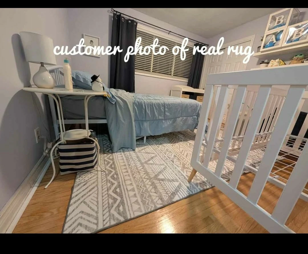 CLEARANCE 6x9 Tribal Pattern washable Rug - photo 3