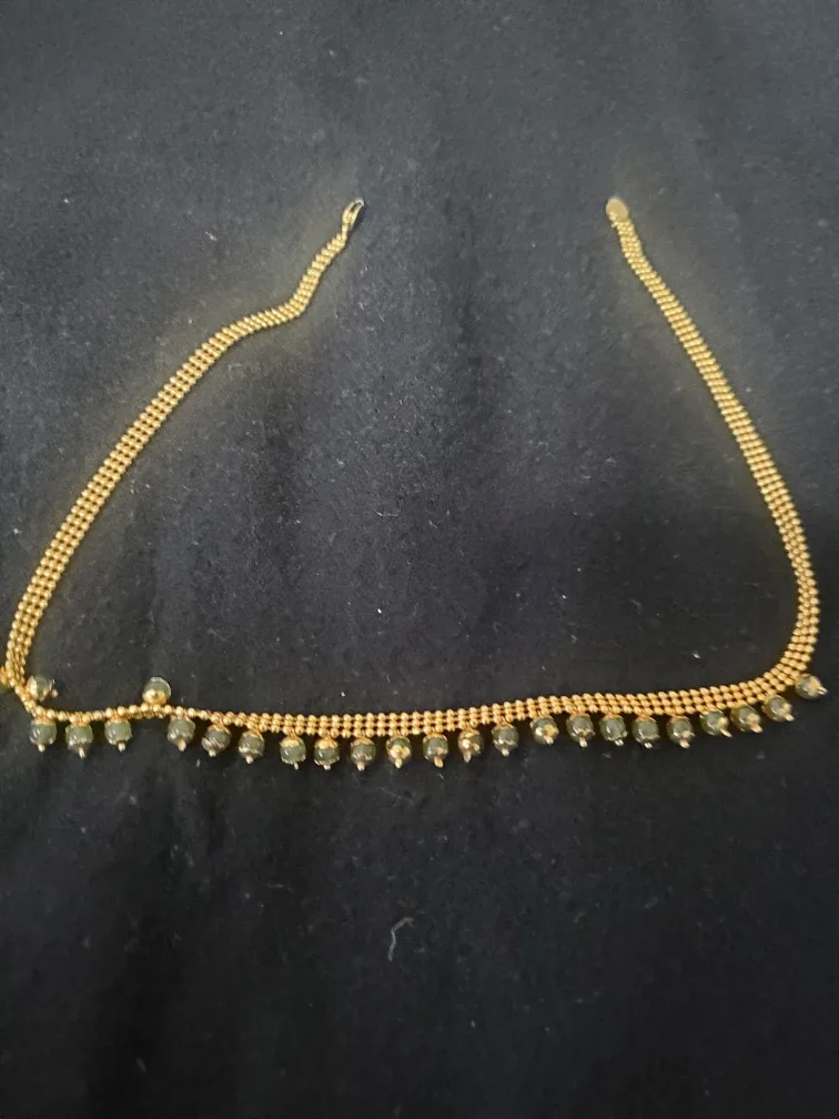 Gold Tone Beaded Necklace