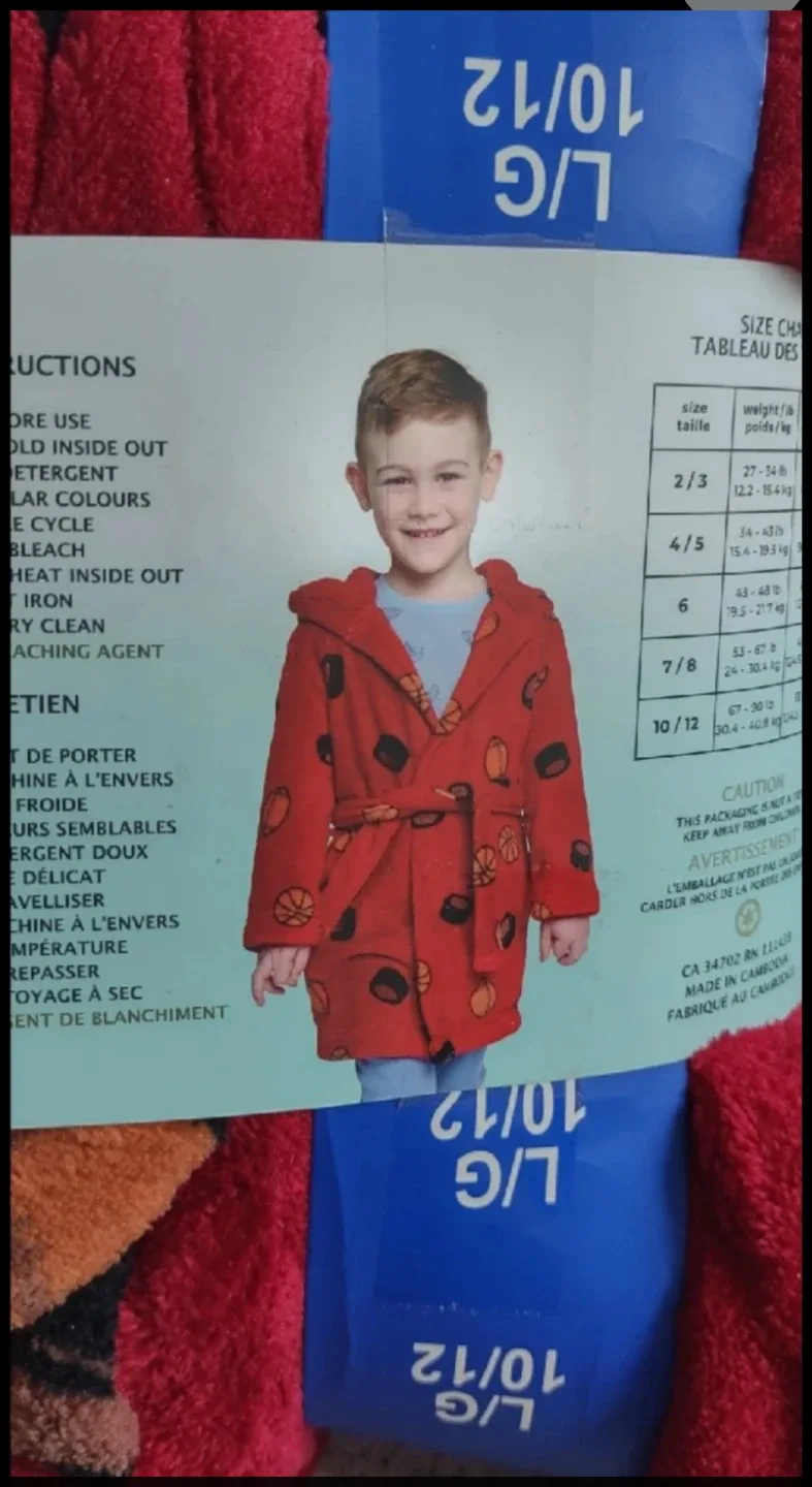 (NEW) Pekkle Hooded Plush Robe for Kids (for gifts 🎁 )-#cleanout image indicator(2)