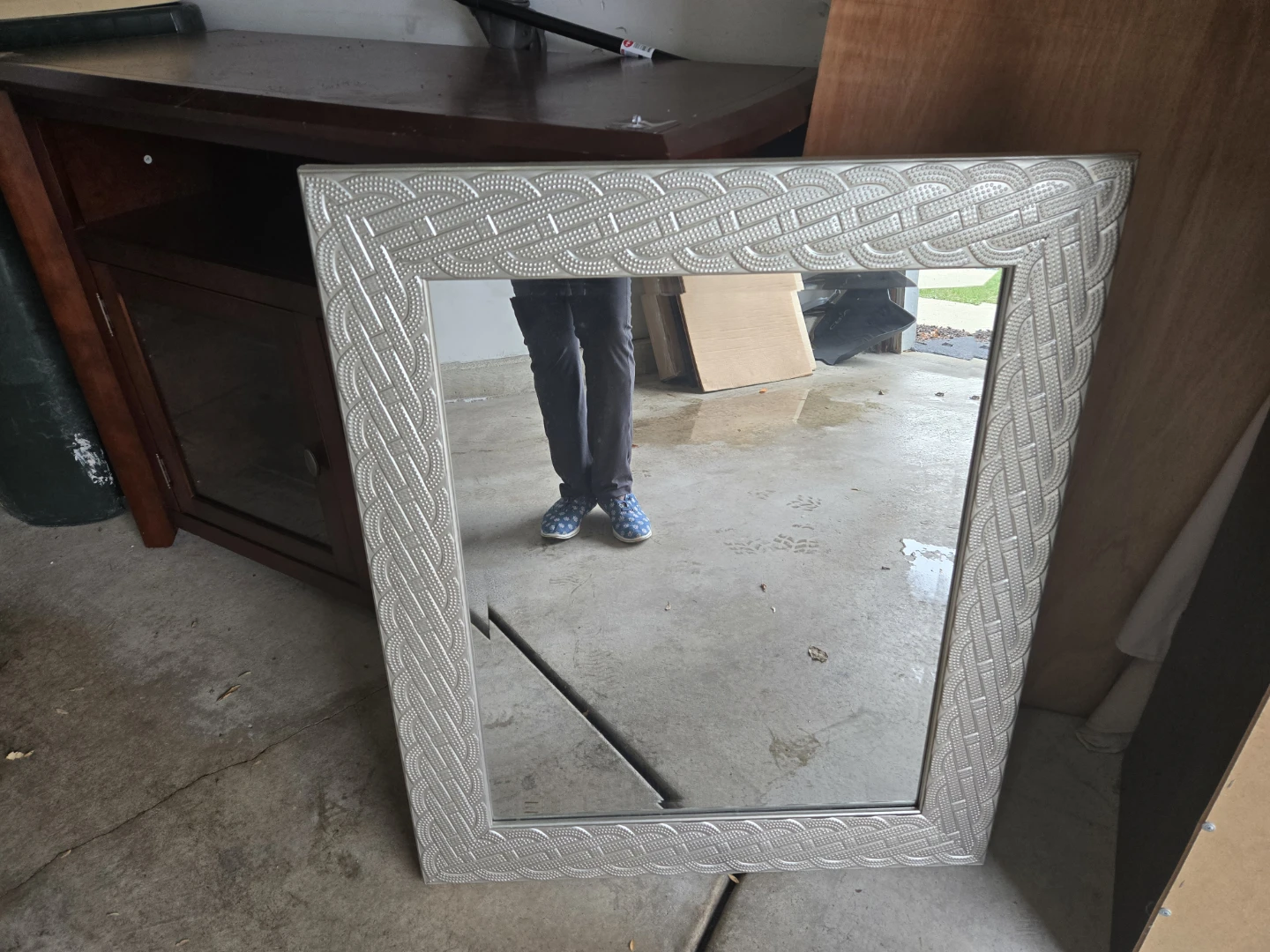 Silver Framed Mirror