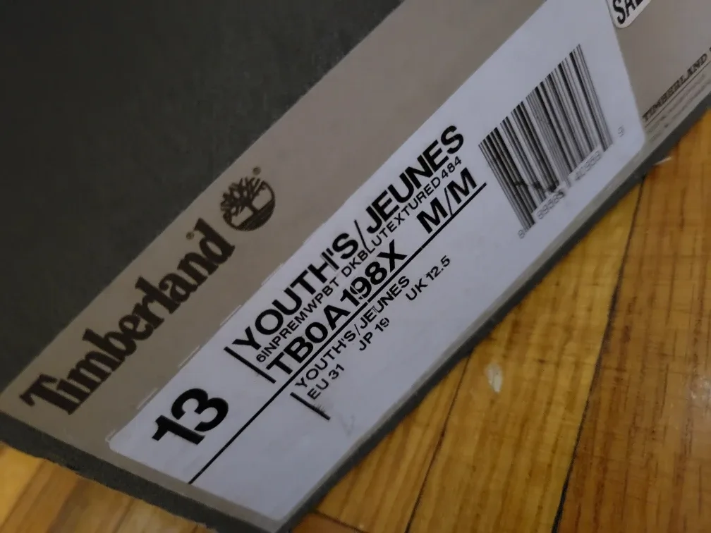 Timberland 6-Inch Premium Boots. Kids size 13. Rare colorway image indicator(2)