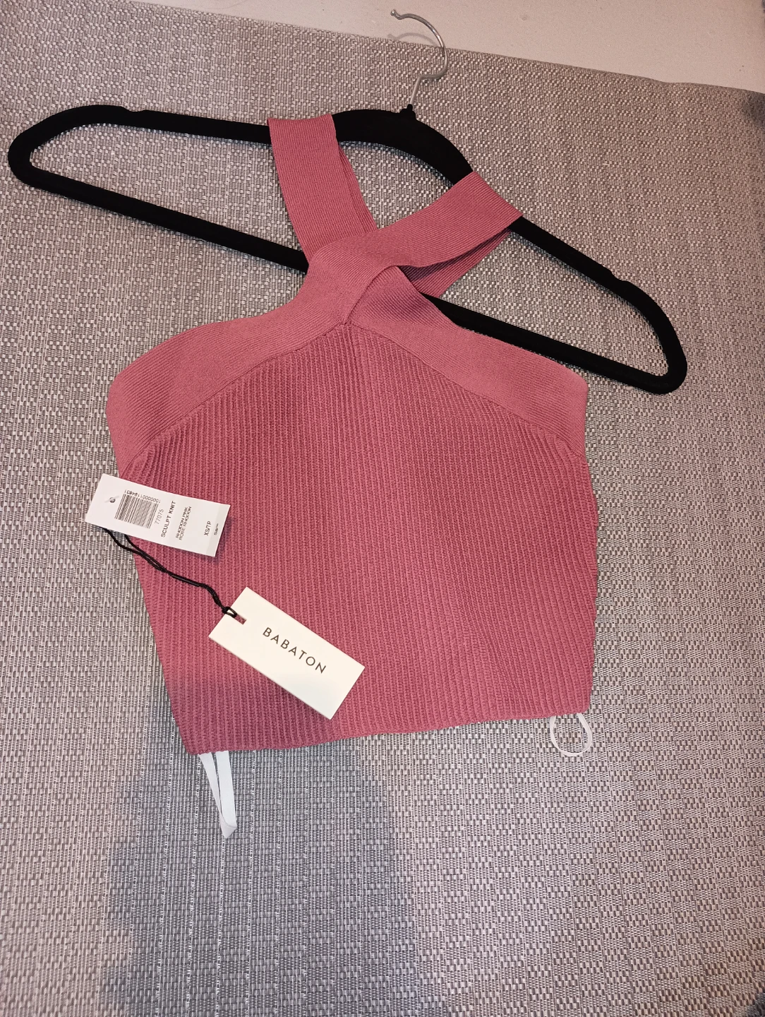 Babaton Sculpt Knit Cropped Tank - XS