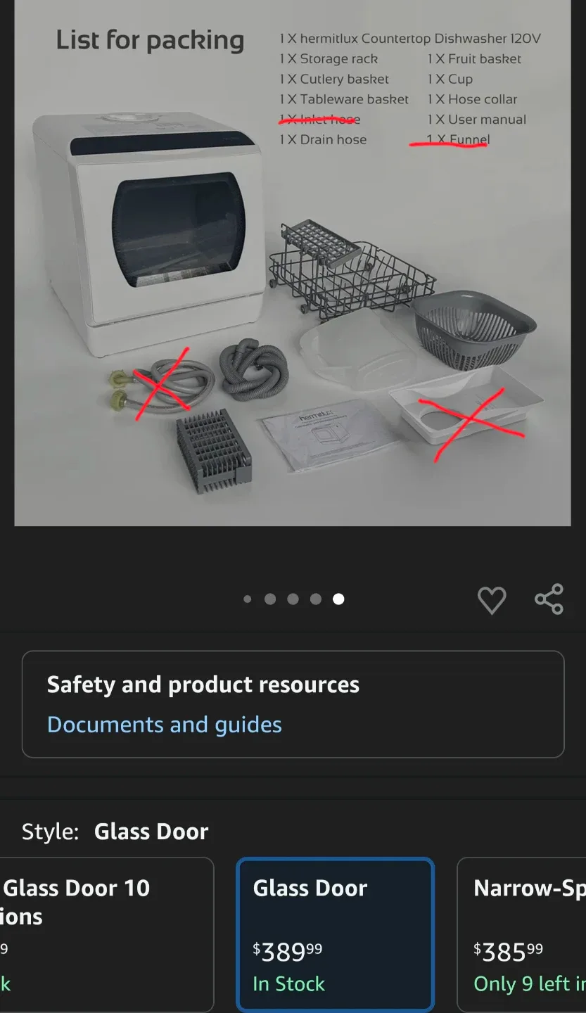 Counter top dish washer/ no drilling needed image indicator(3)