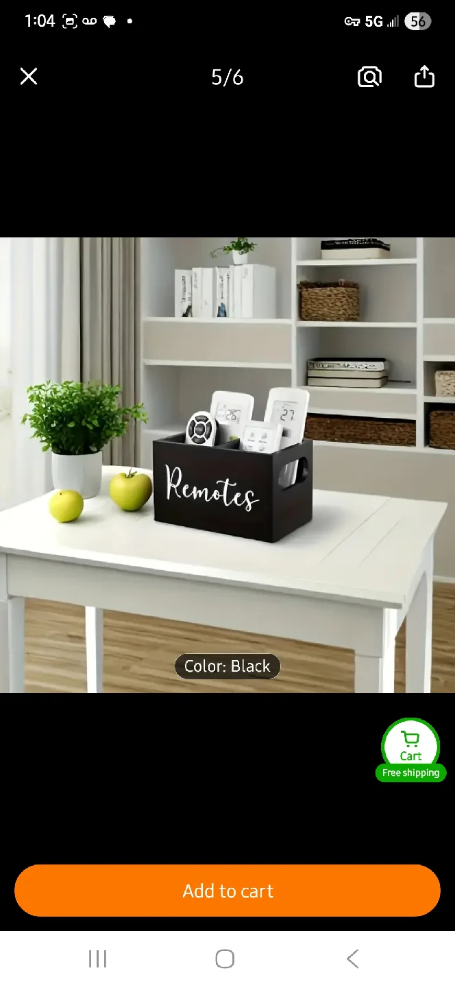 New Black Remote Control Organizer Caddy 📺 image indicator(4)