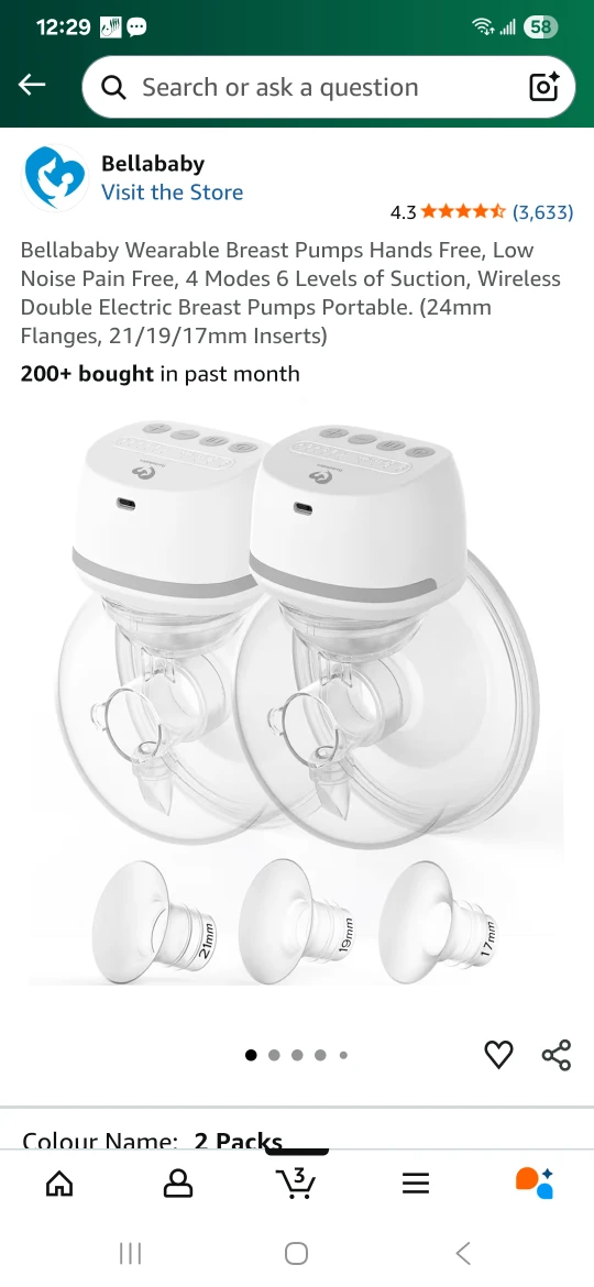 BNIB Bellababy portable breast pump