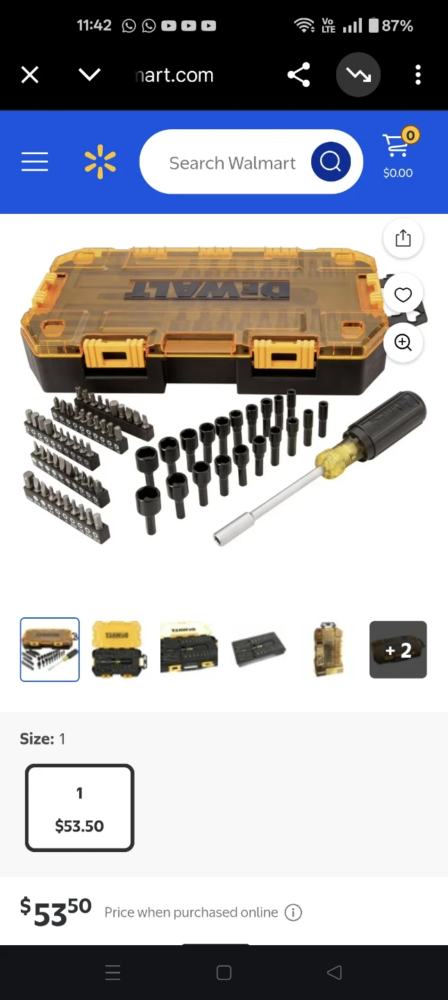 DeWalt 1/4" Drive Bit and Nut Driver Set - photo 2