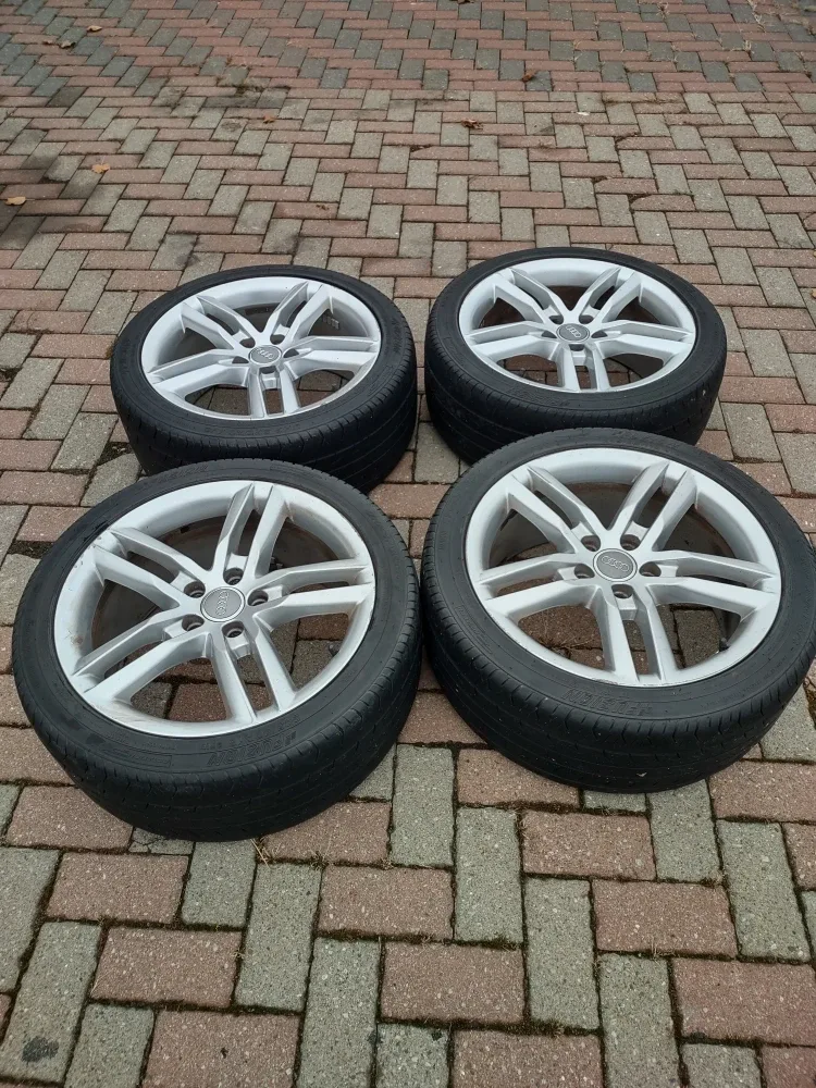 #cleanout Audi Alloy Wheels with Tires - Set of 4
