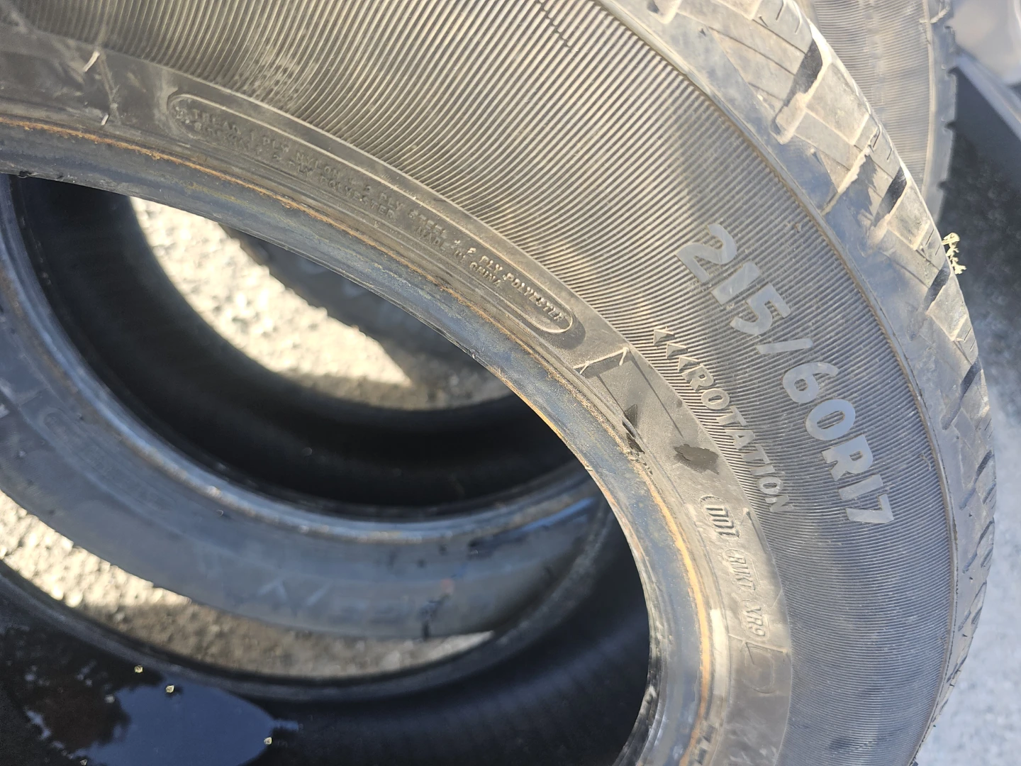 215/60/R17 motomaster winter edge tires full set