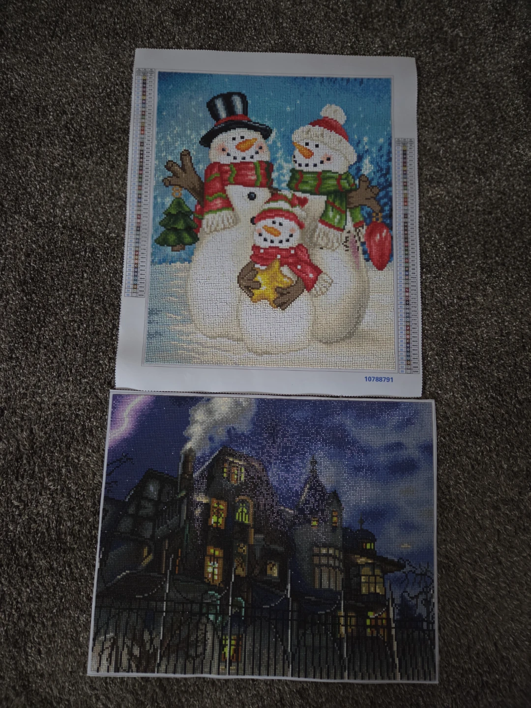 Diamond Painting Snowman & Haunted House