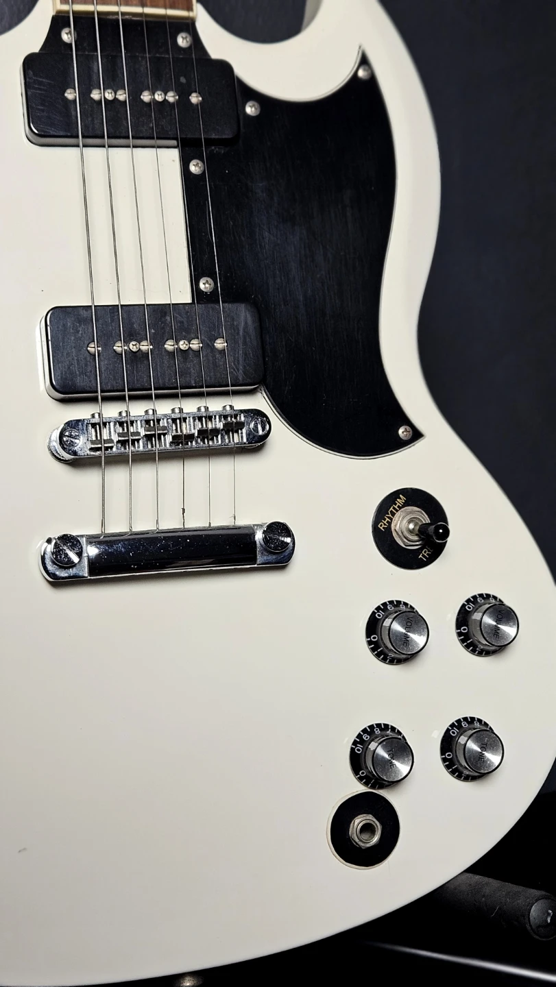 Dillion SG Electric Guitar - White - photo 4
