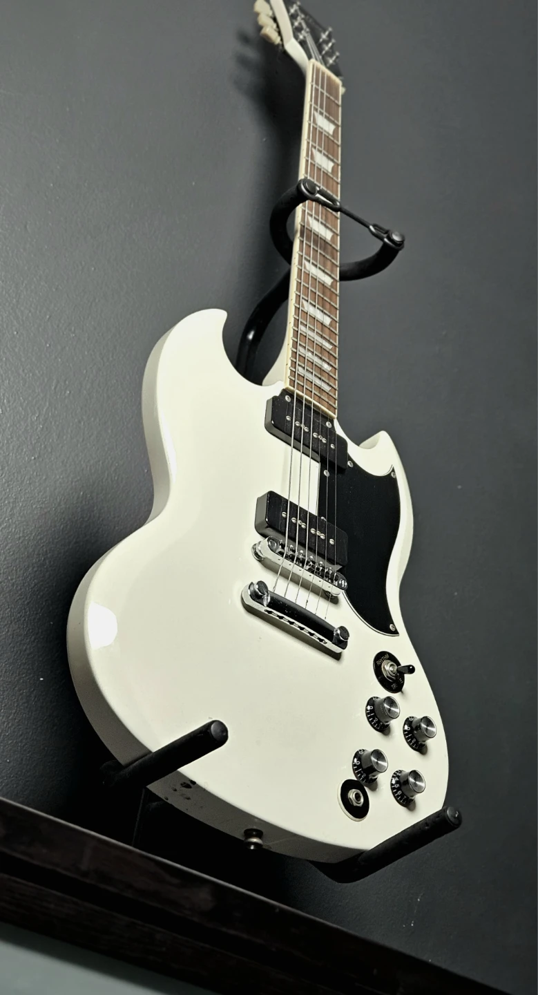 Dillion SG Electric Guitar - White - photo 5
