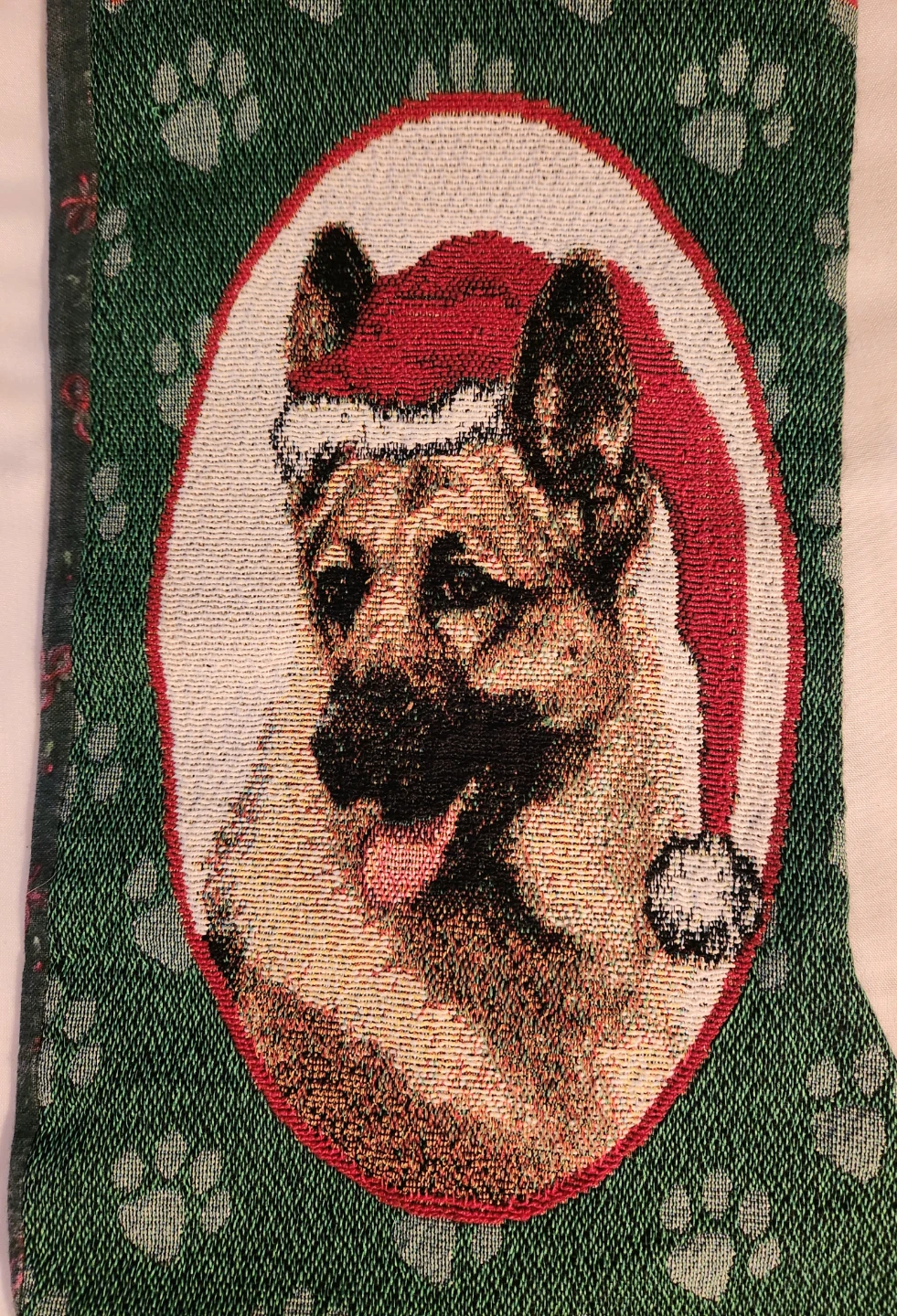 German Shepherd 18inch Christmas Stocking