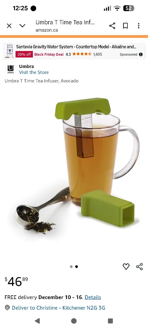 New Umbra T Time Tea Infuser - #cleanout image indicator(4)