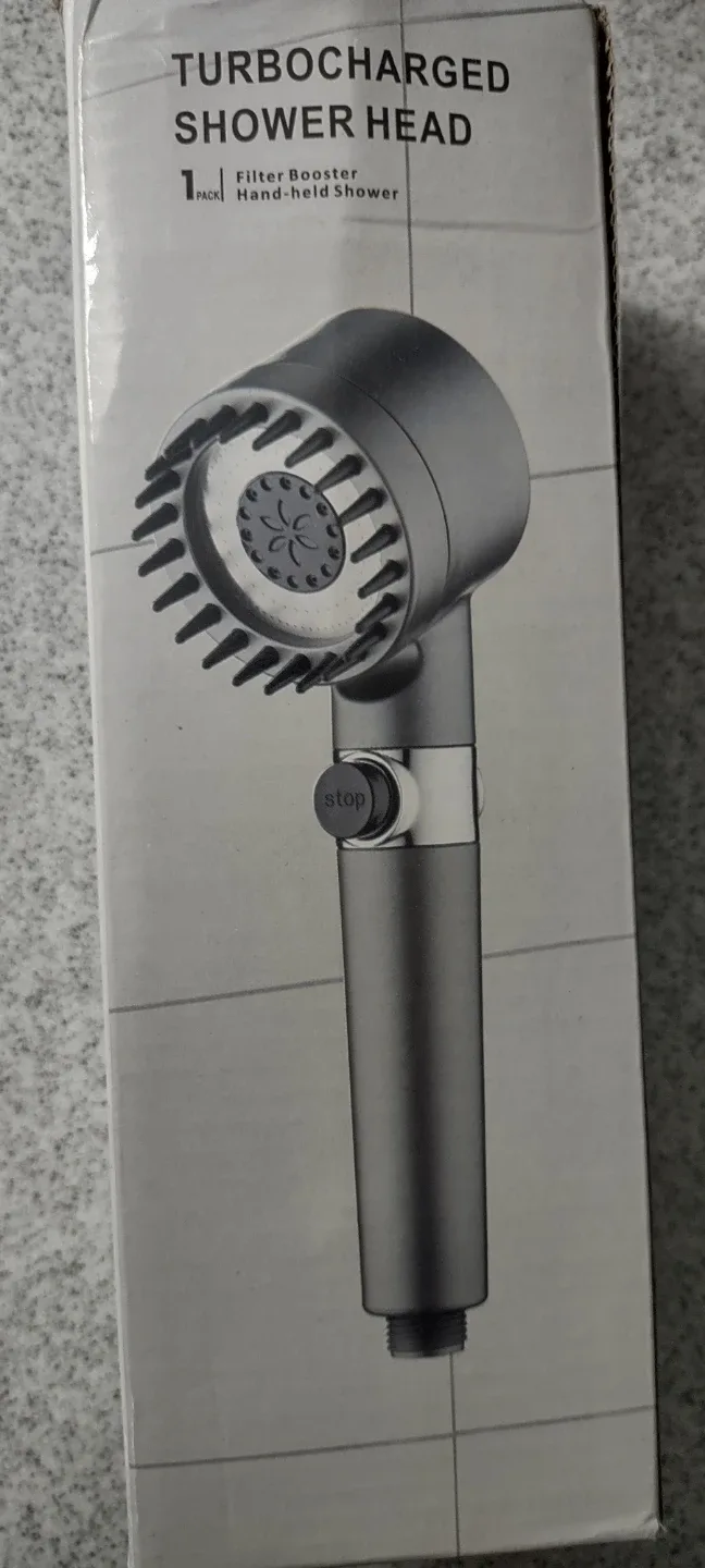 (NEW)  Filter Shower Head with 2 filters  - Handheld -#Cleanout image indicator(5)