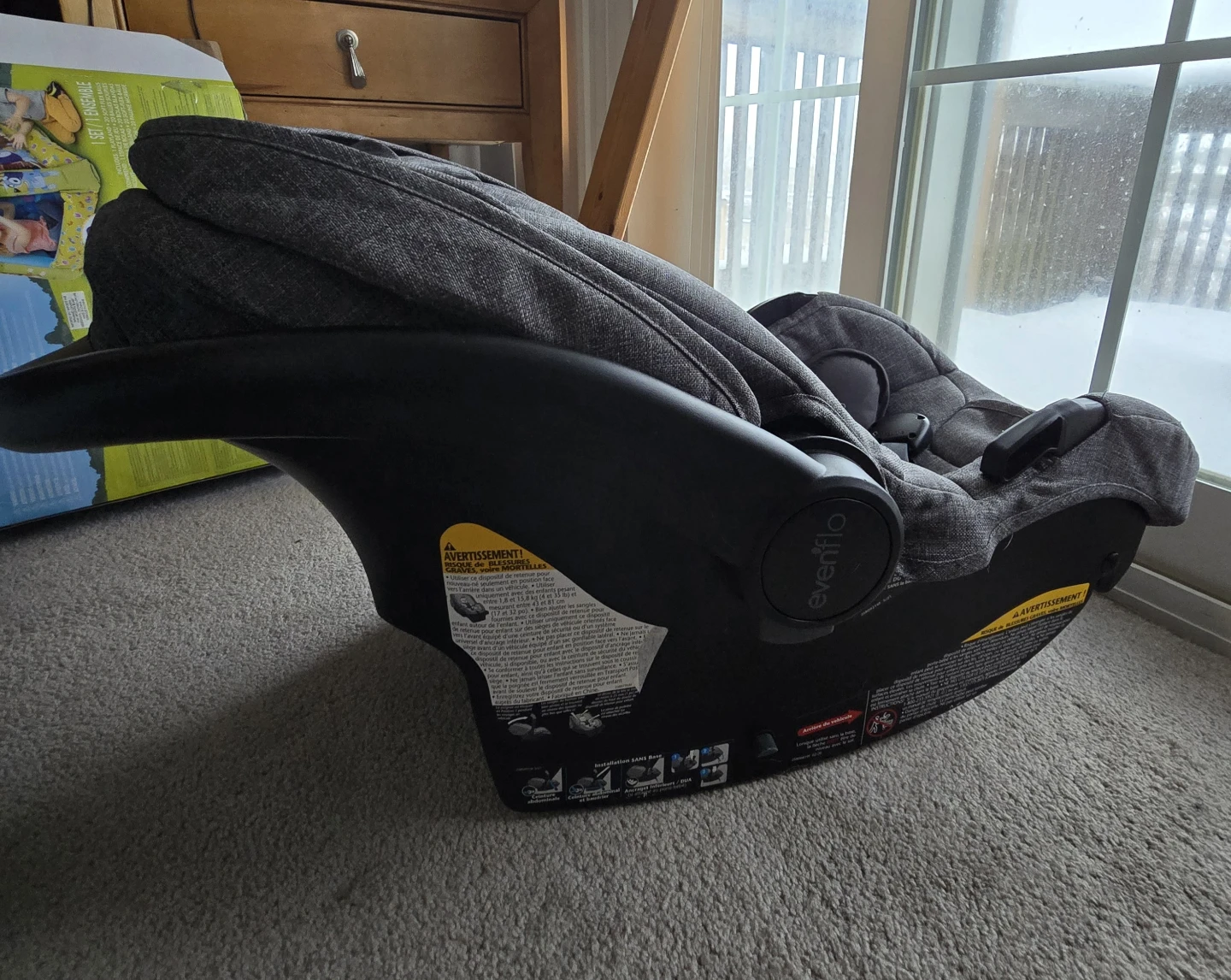 Evenflo Infant Car Seat - Grey - photo 3