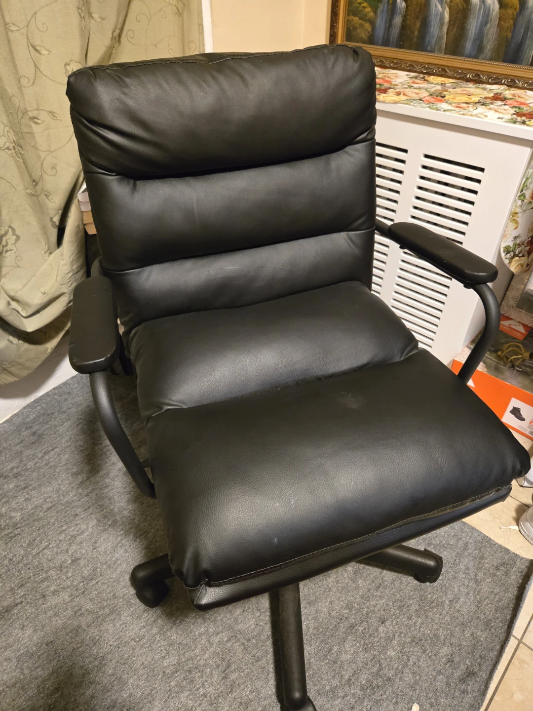 Black Leather Office Chair