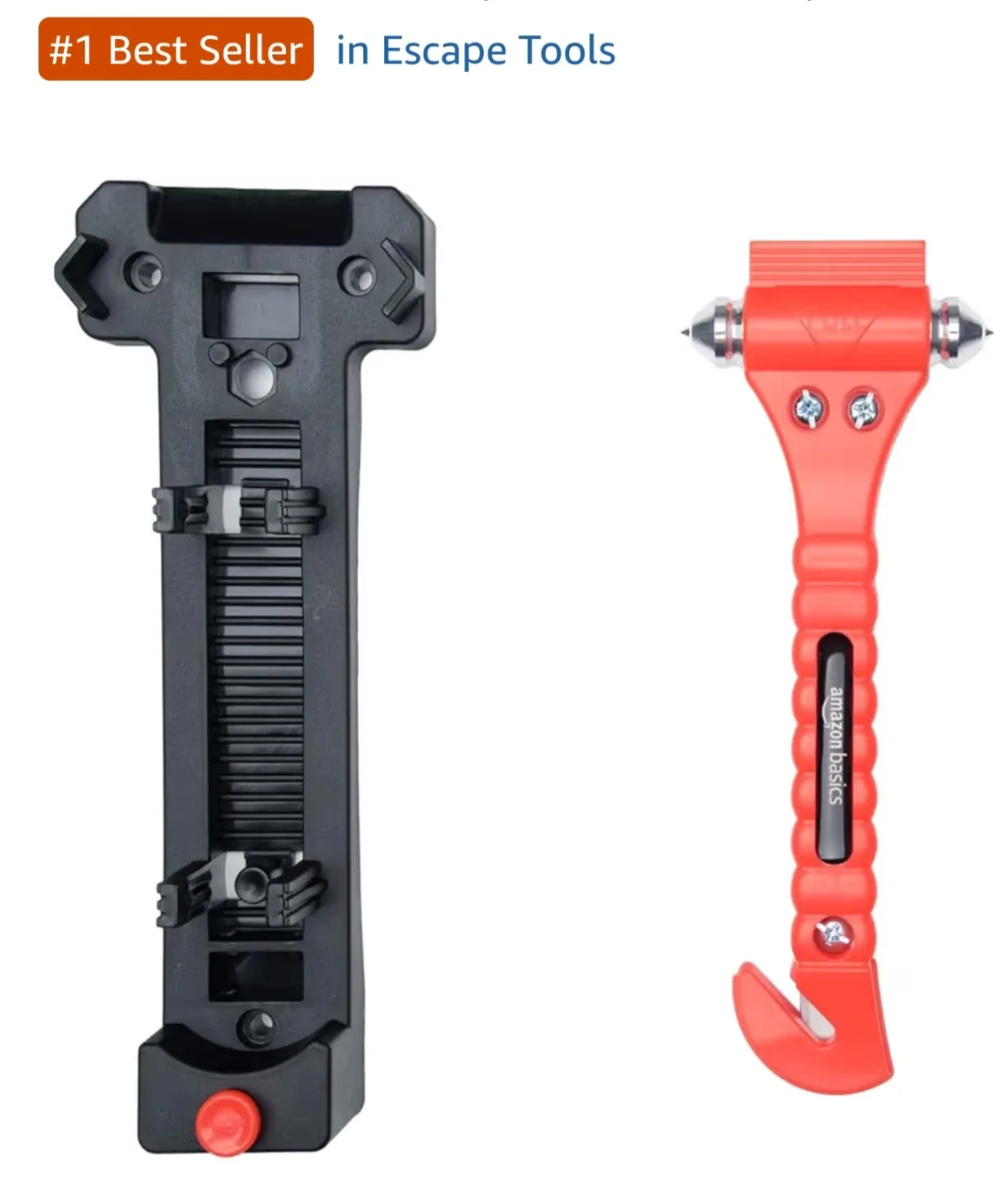 NEW! Amazon Basics Emergency Seat Belt Cutter & Window Hammer! image indicator(4)