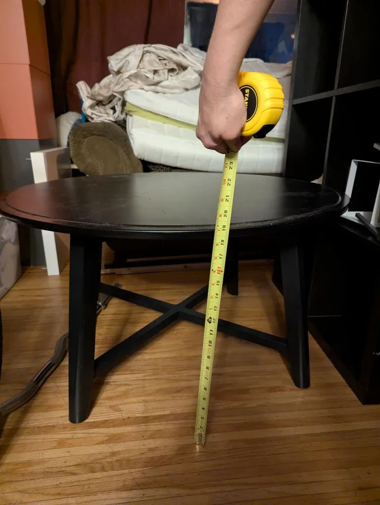 Round Black Side Table