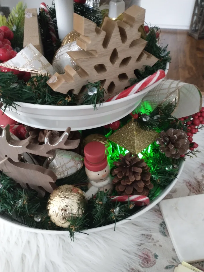 Christmas Themed Tiered Tray Decoration image indicator(6)