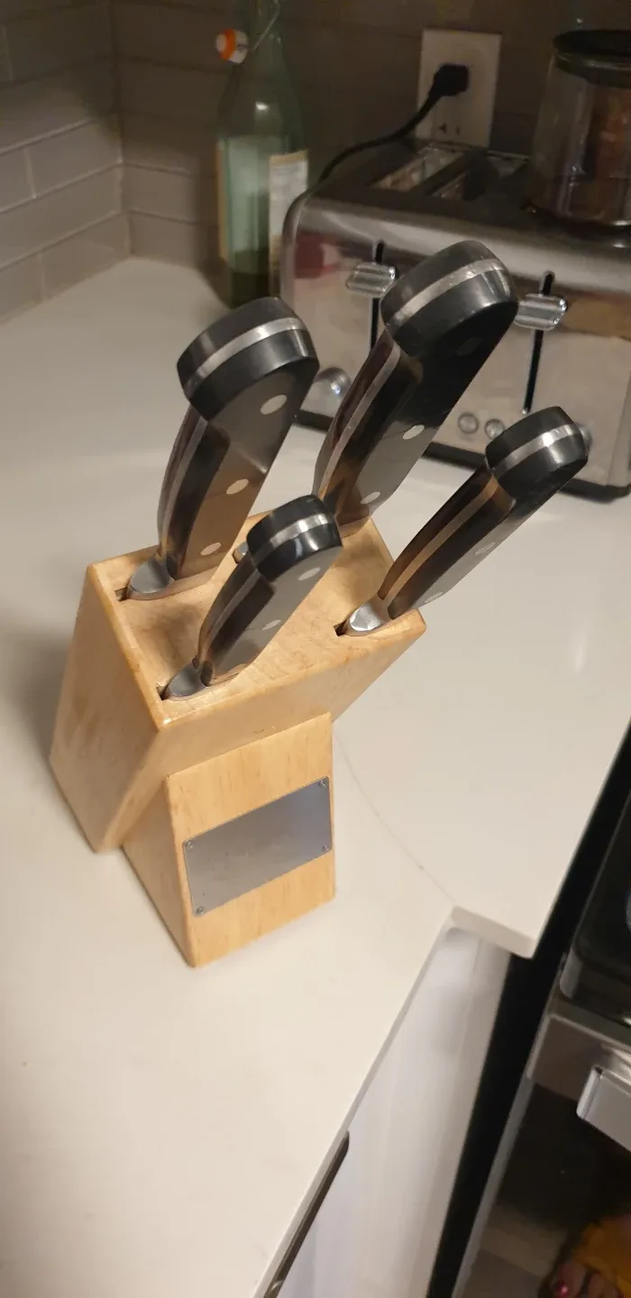 Knife Set with Wood Block