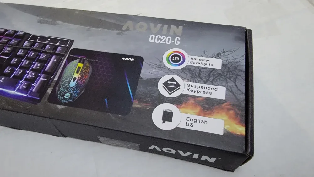 AQVIN RGB Gaming Keyboard & Mouse Combo - QC20-G image indicator(8)