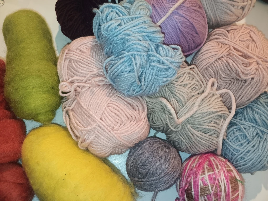 Yarn Bundle - Assorted Colors & Materials