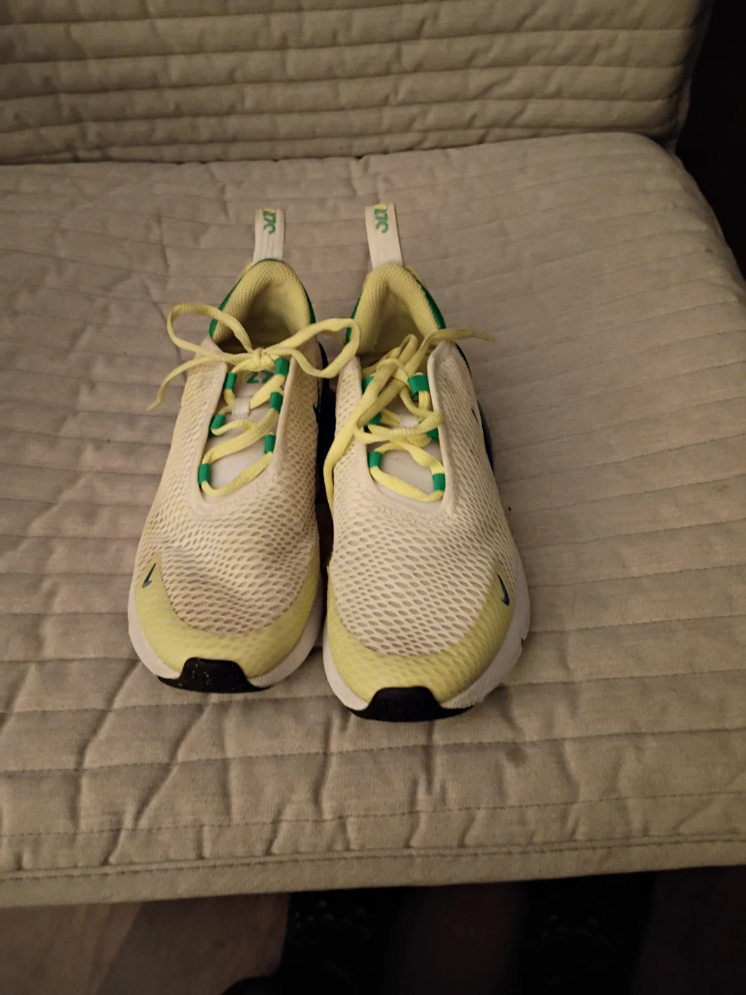 Nike Air Max 270 Yellow/Green Size 2.5Y - photo 2