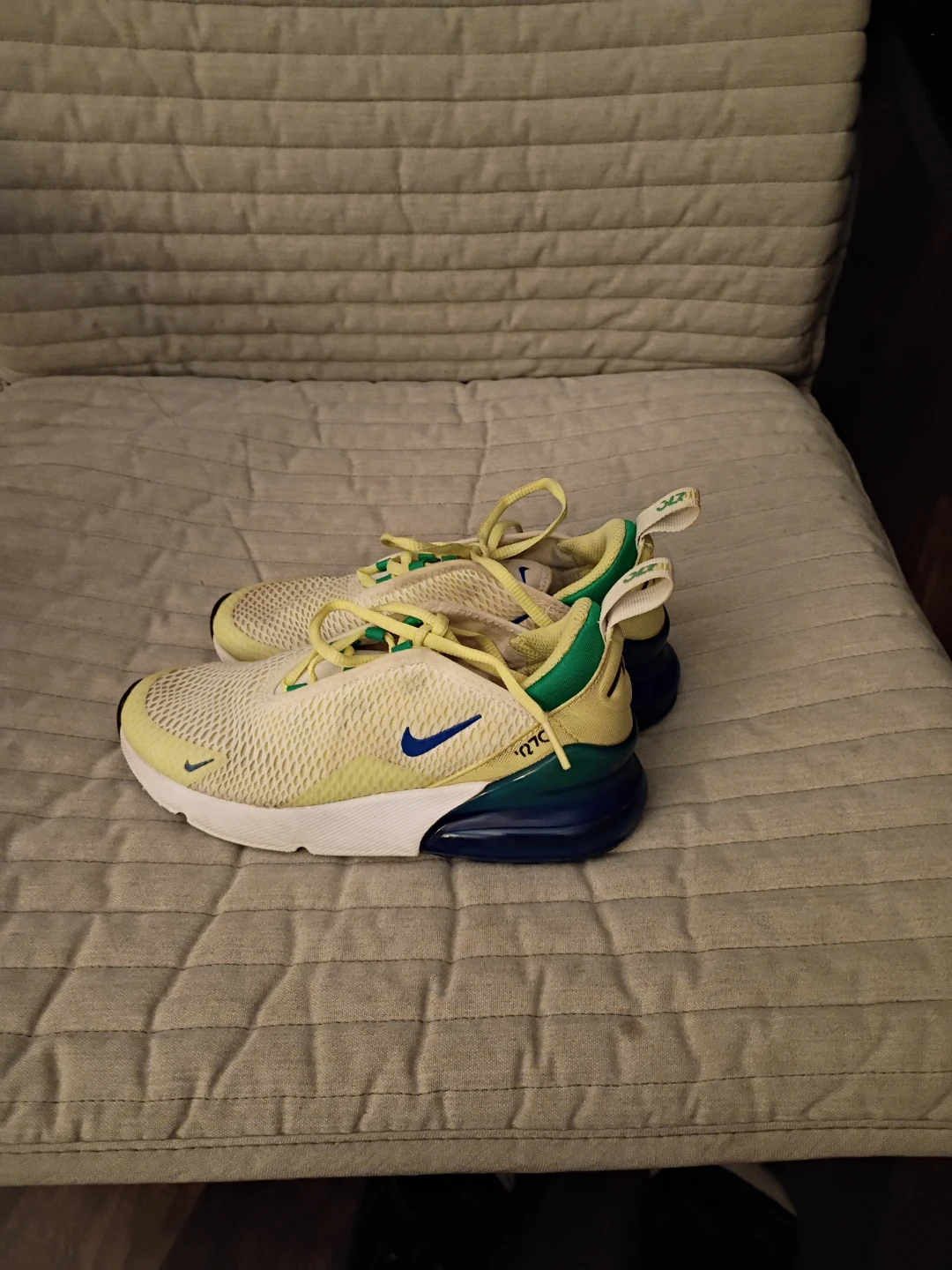 Nike Air Max 270 Yellow/Green Size 2.5Y - photo 3