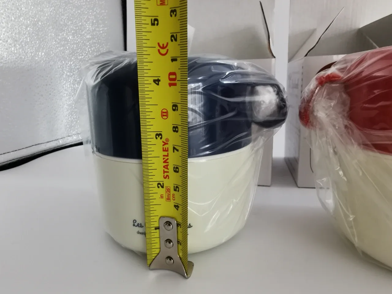 Moritoku Cup Lunch Bento Box - Set of 2 (red/blue) image indicator(3)