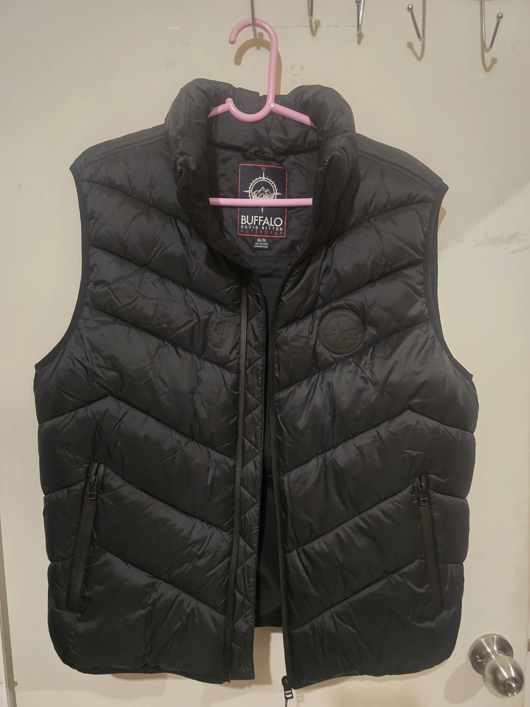 Buffalo David Bitton Black Puffer Vest - Size M