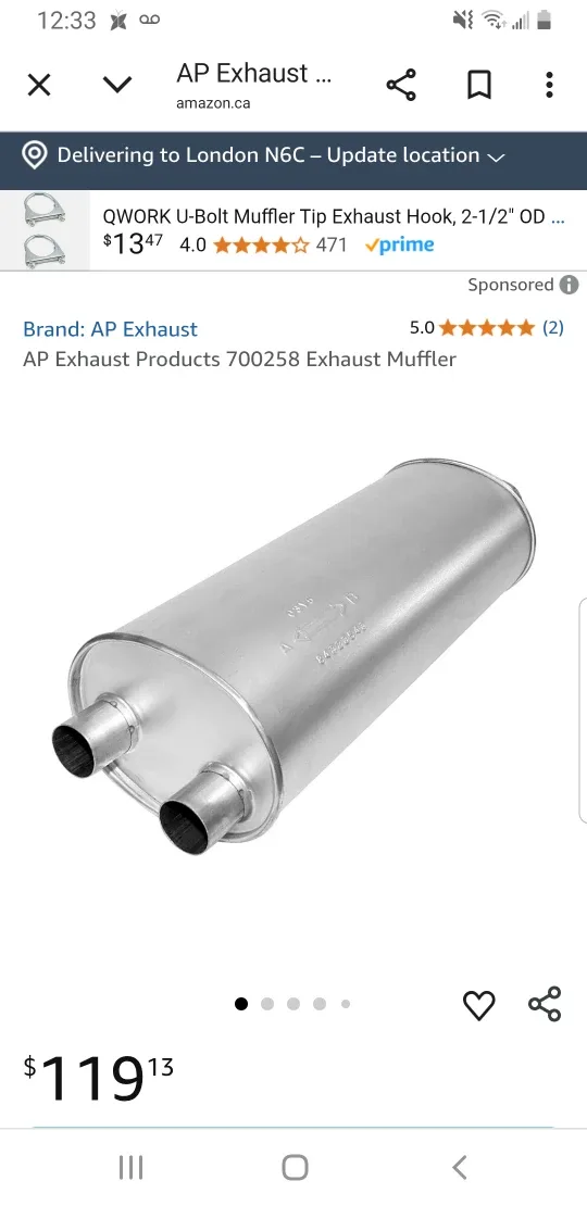 AP Exhaust 700258 Exhaust Muffler - New in Box
