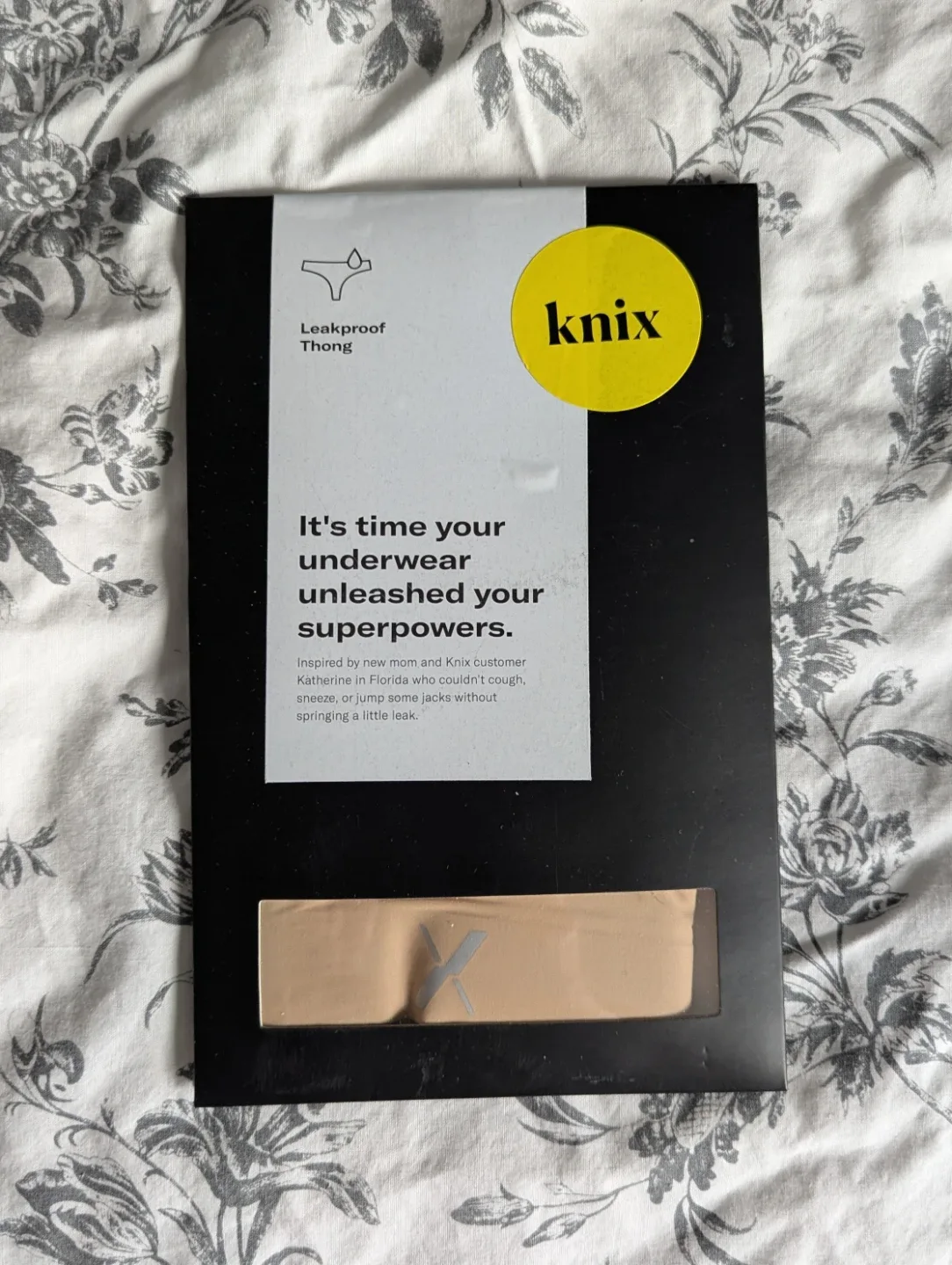 New Knix Leakproof Thong - Size S, Beige