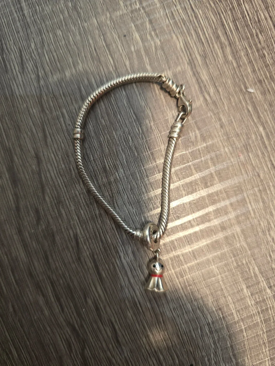 Pandora Charm Bracelet with Doll Charm size S- 6,5 inches