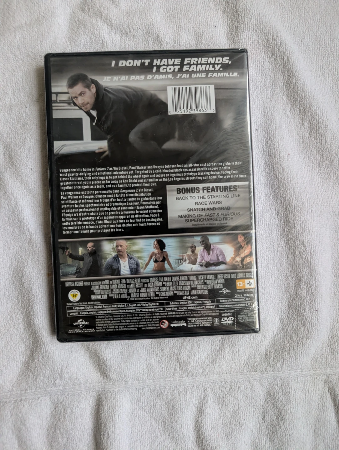 BN Fast and Furious 7 DVD - photo 2