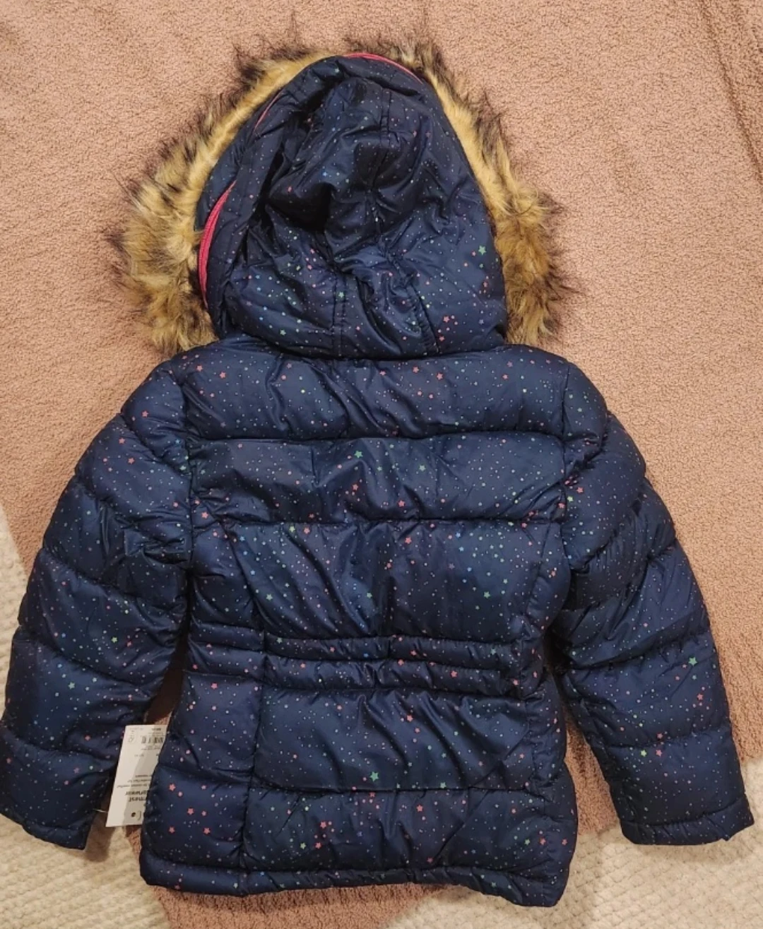 Galaxy Star Print Puffer Jacket - Size 4/5 - photo 3