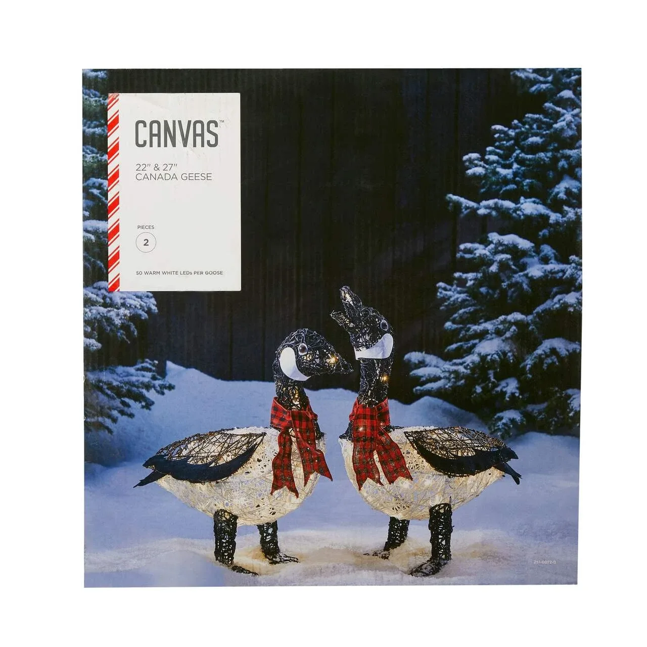 Canvas Canada Geese - 22" & 27" - Set of 2
