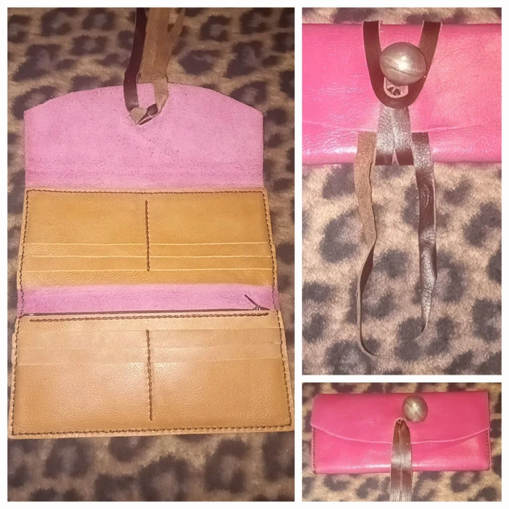 Leather Pink Wallet