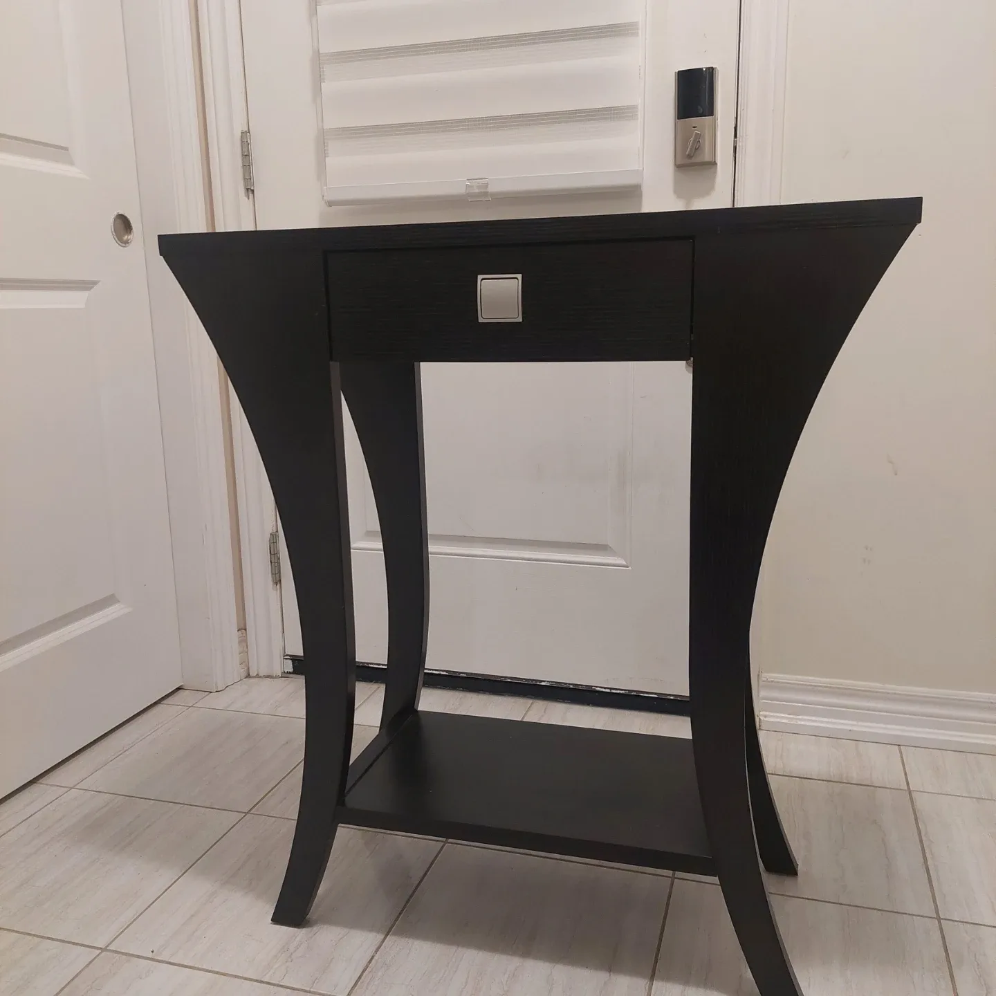 Dark Brown End Table with Drawer image indicator(2)
