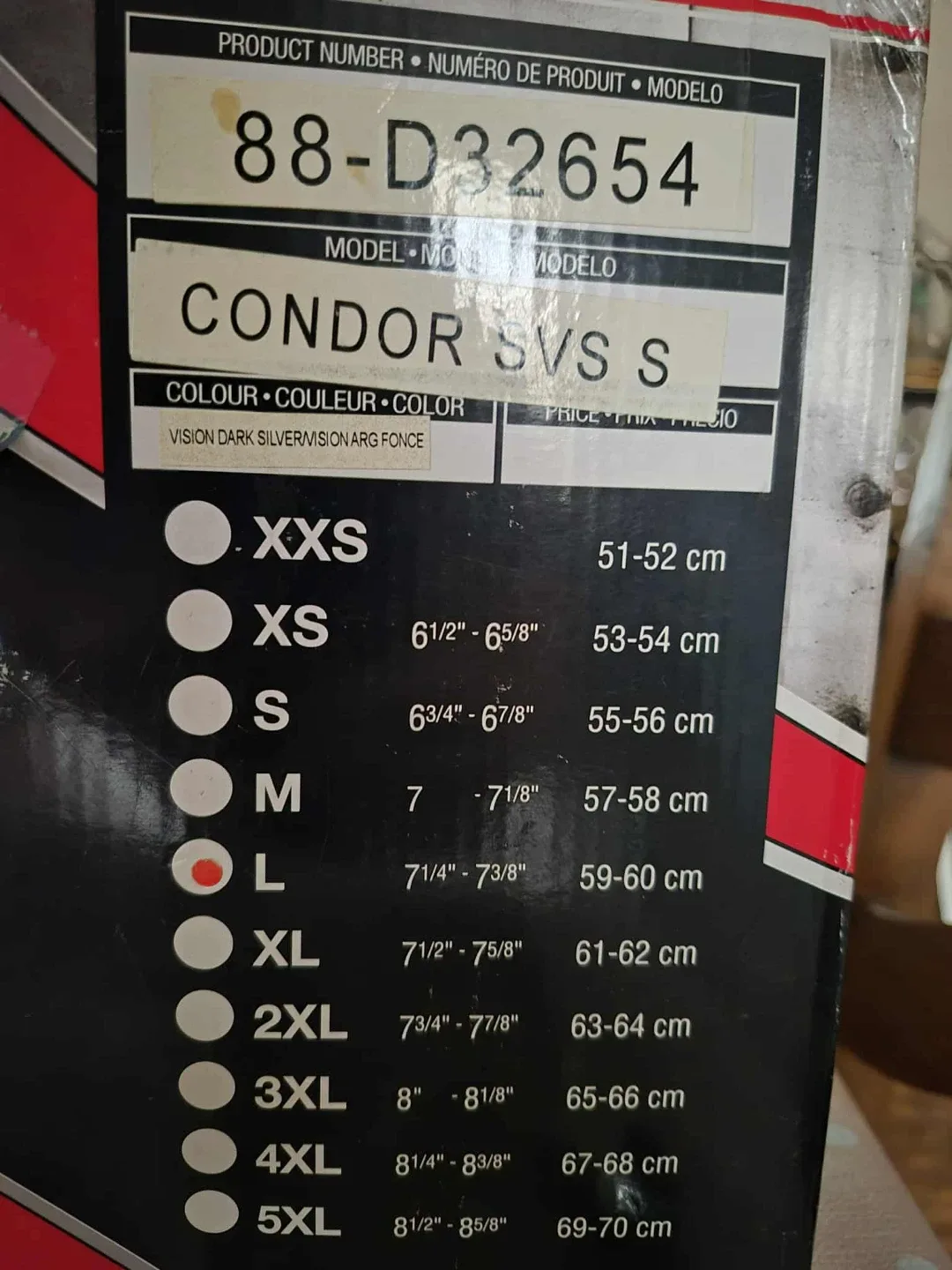 Condor SVS Skidoo S and L Helmets