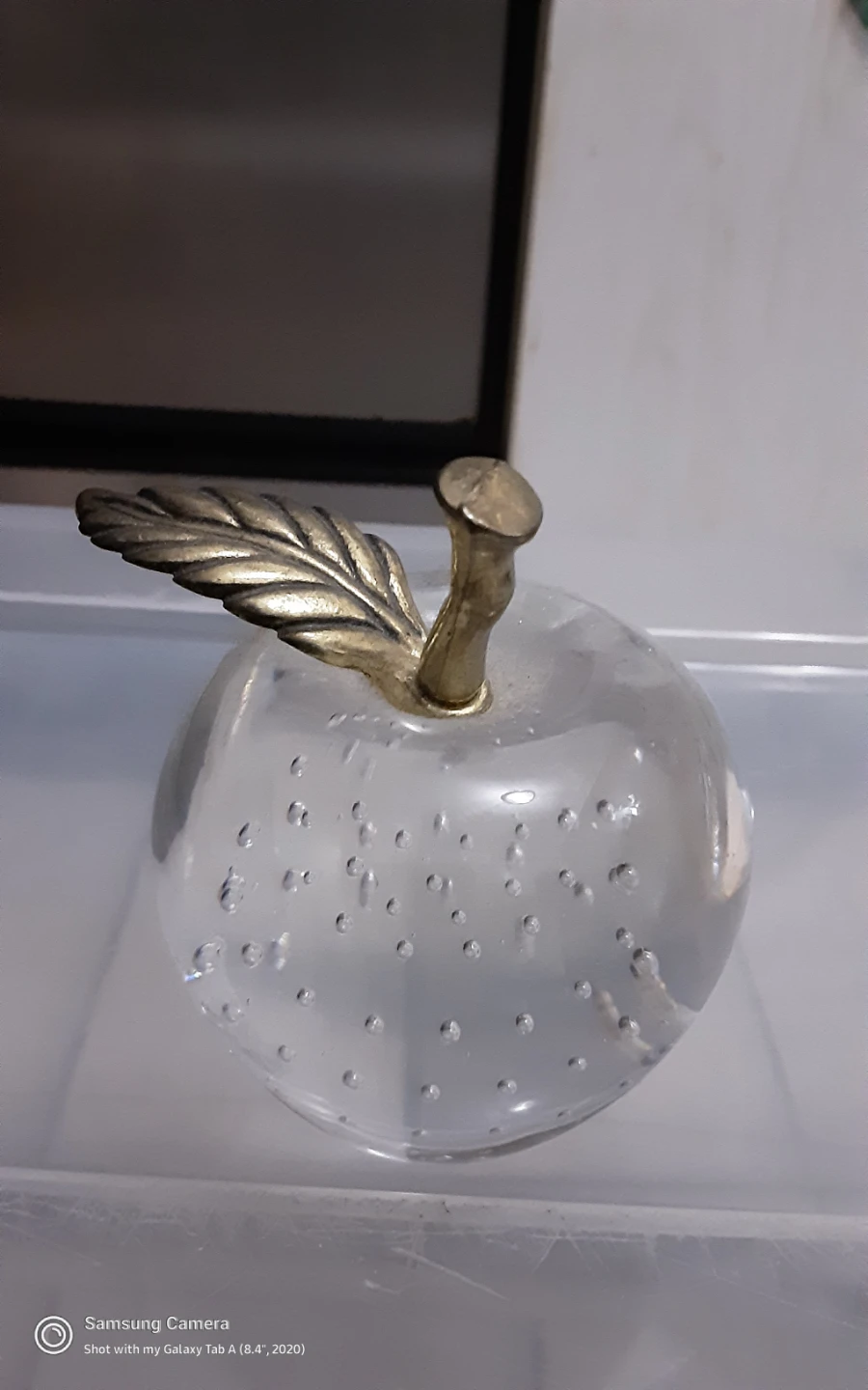 Crystal Apple Paperweight - photo 2