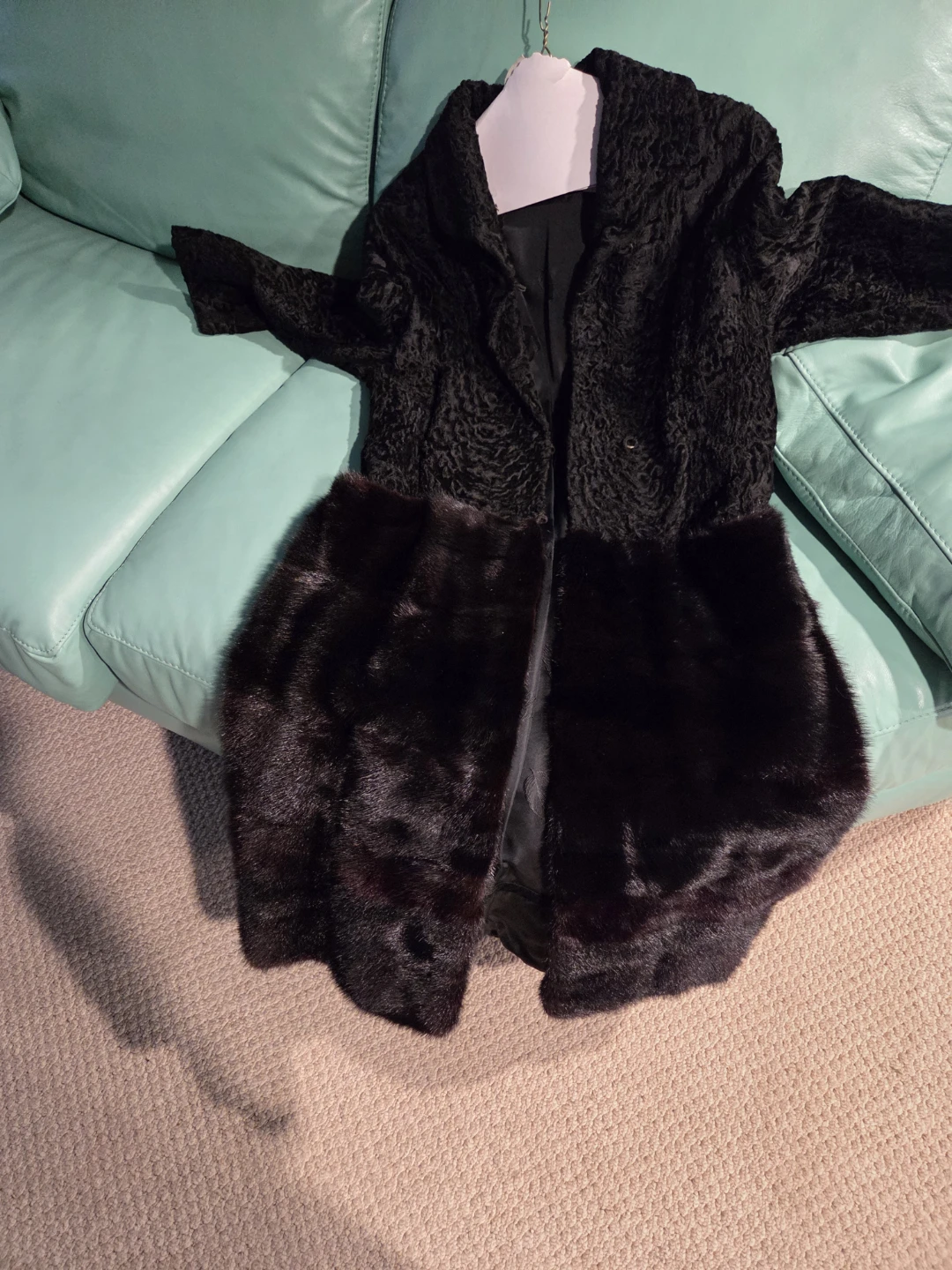 Vintage Black Fur Coat