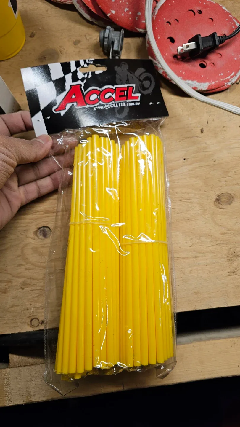 ACCEL Yellow Spoke Wraps - New in Package