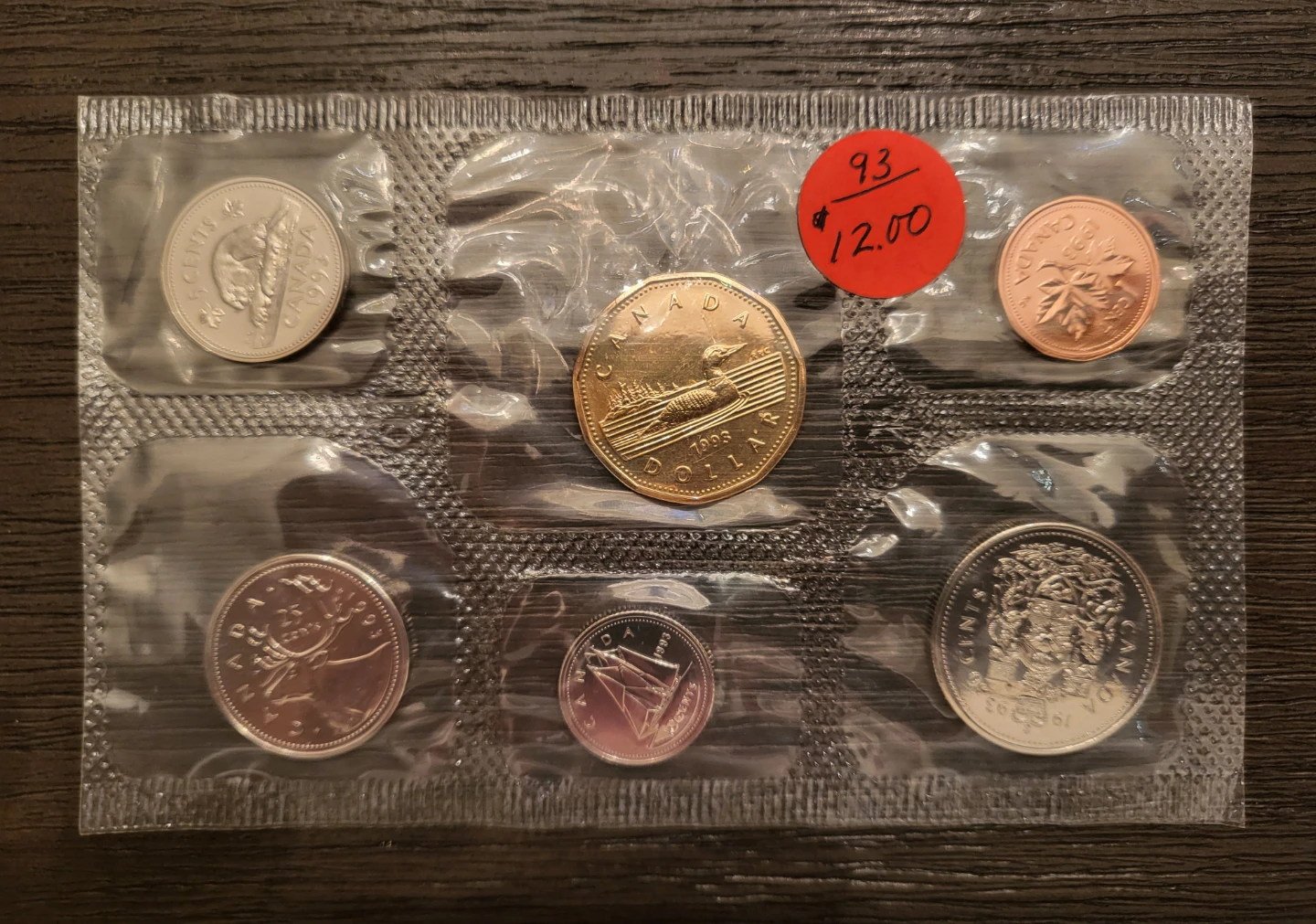 Royal Canadian Mint 1993 Uncirculated Coin Set