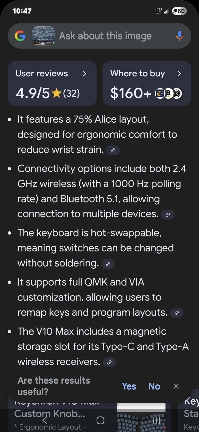 Keychron V10 Max 75% Alice Hotswap Wireless Keyboard - photo 5
