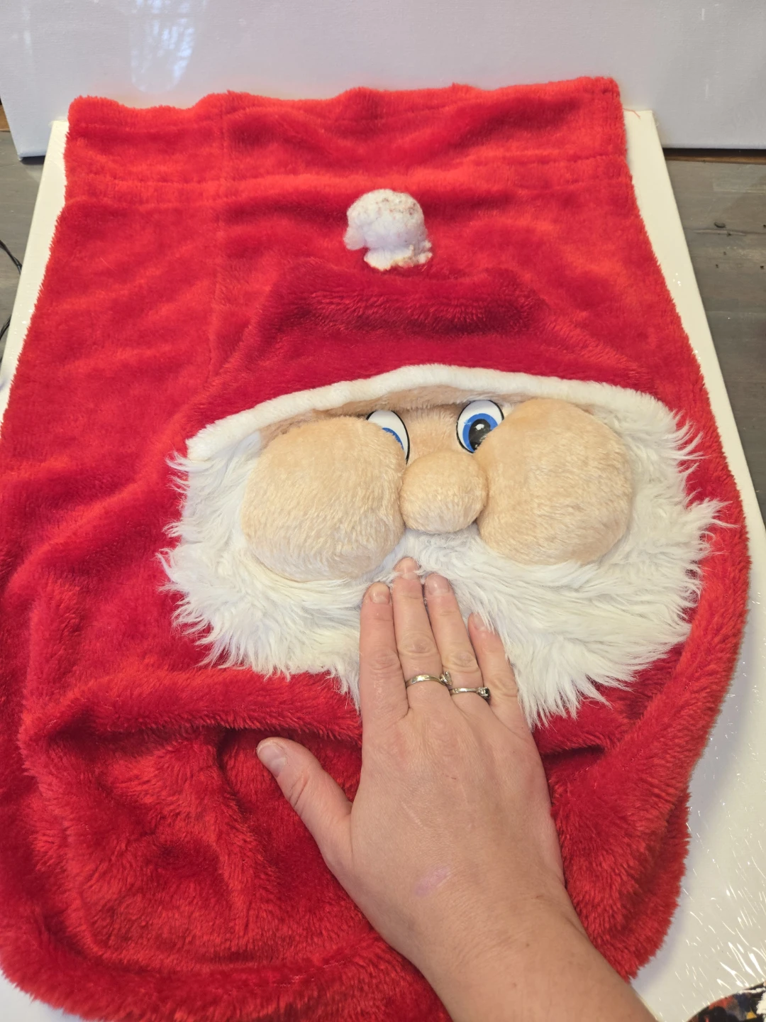 Santa Claus Plush present bag