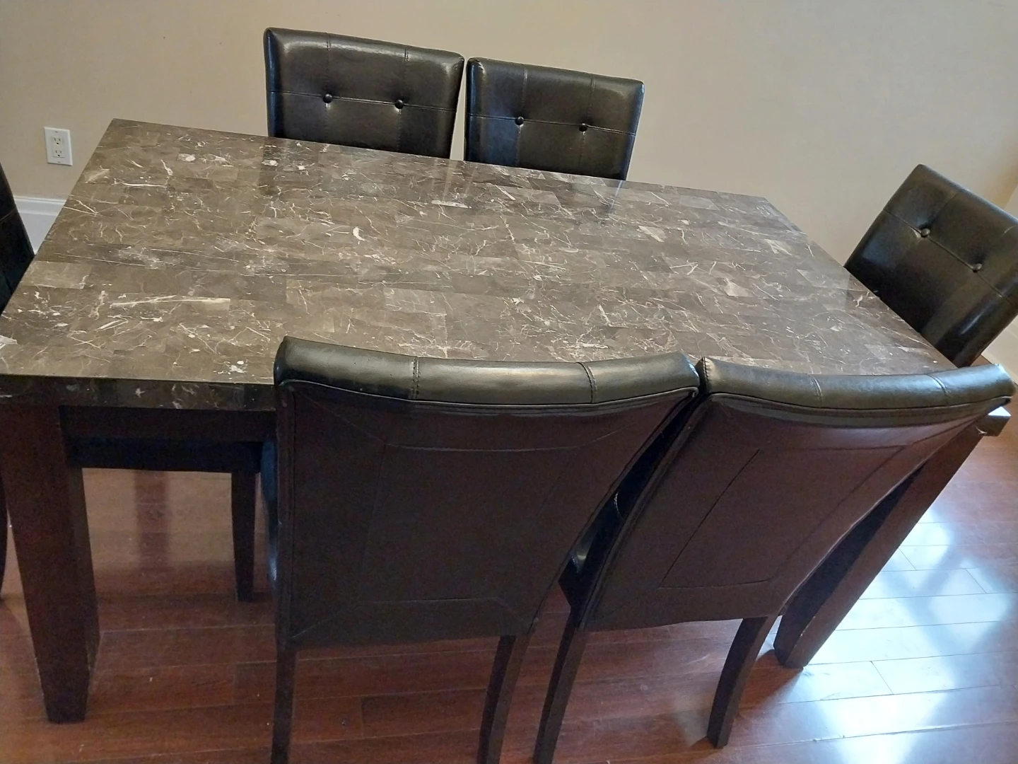 Marble Top Dining TABLE ONLY. It's available.  Fixed price. - photo 3