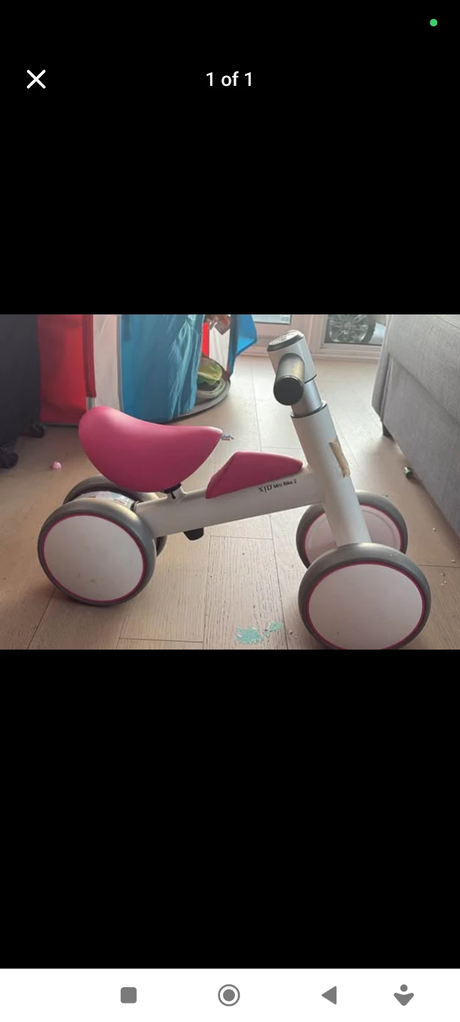 XJD Mini Bike 2 - Pink Toddler Bike