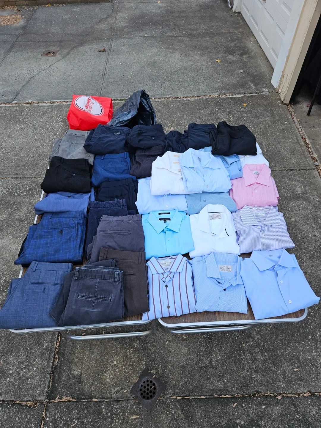 35 pants and shirts size 32 and medium