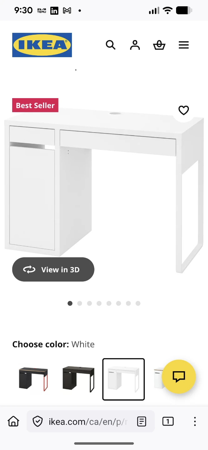 IKEA White Desk with Hutch - photo 4