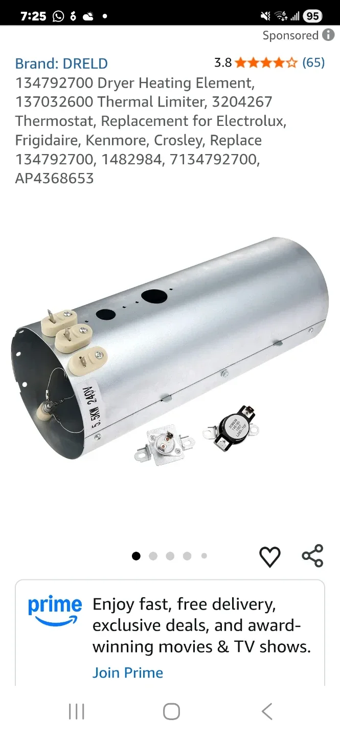 DRELD Dryer Heating Element